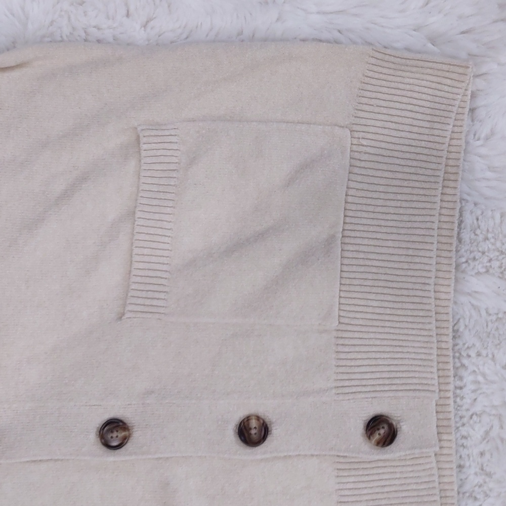 Goodfellow & Co Cream, Size L,Cardigan with Button Accents - Picture 16 of 17
